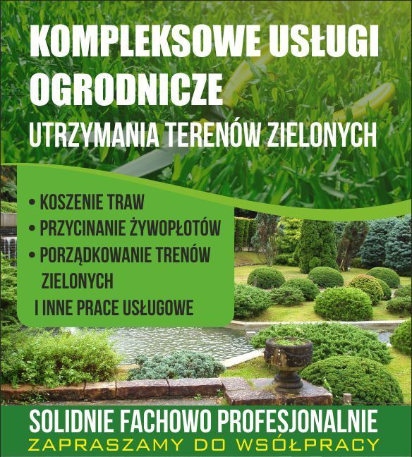 Kompleksowe usługi ogrodnicze -Wycinka drzew, Usługi Rębakiem Odśnieża